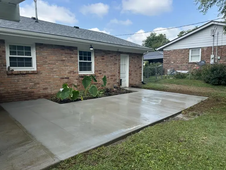 Backyard patio, finished & sealed