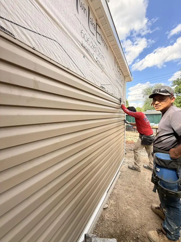 New siding install