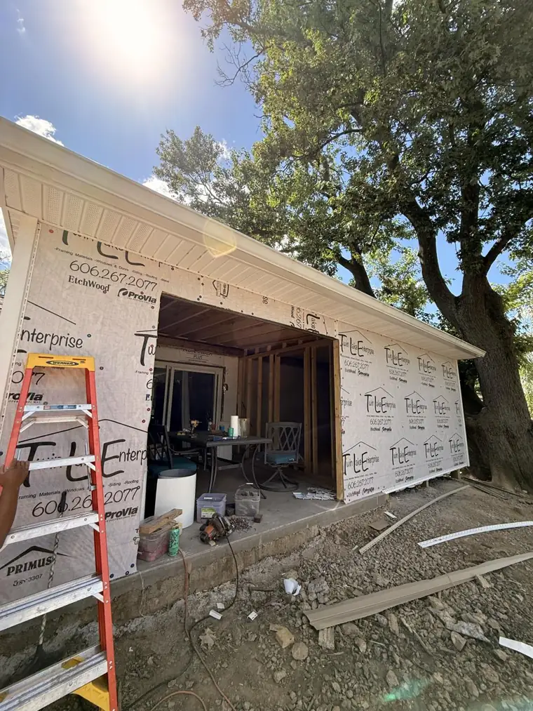 Home addition framing