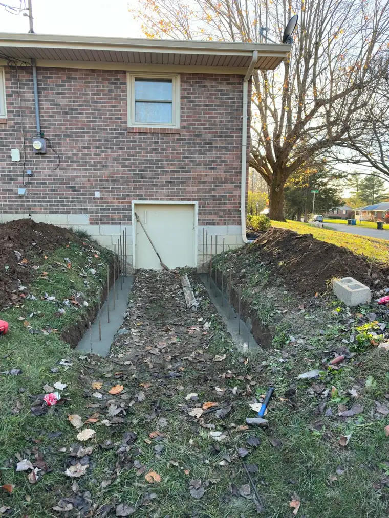 Footer & drainage prep